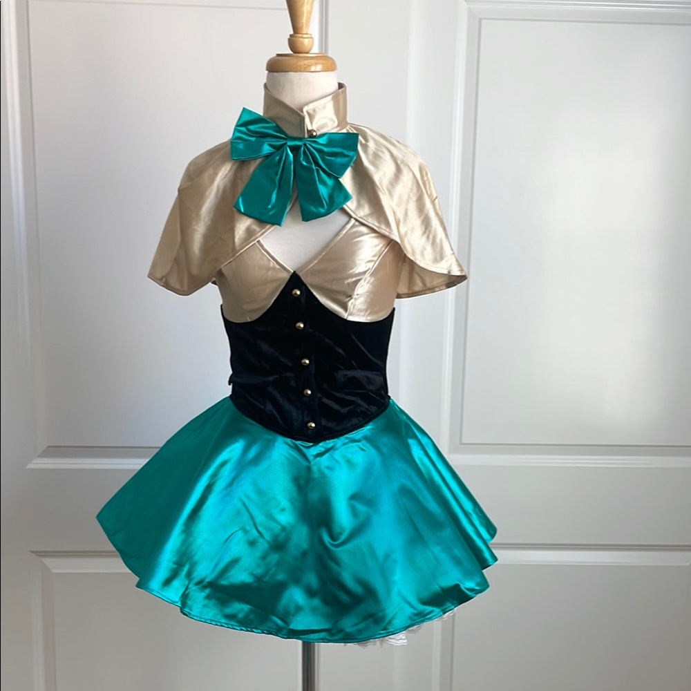 Adults Leg Avenue Sexy Mad Hatters Teal and Gold Costume